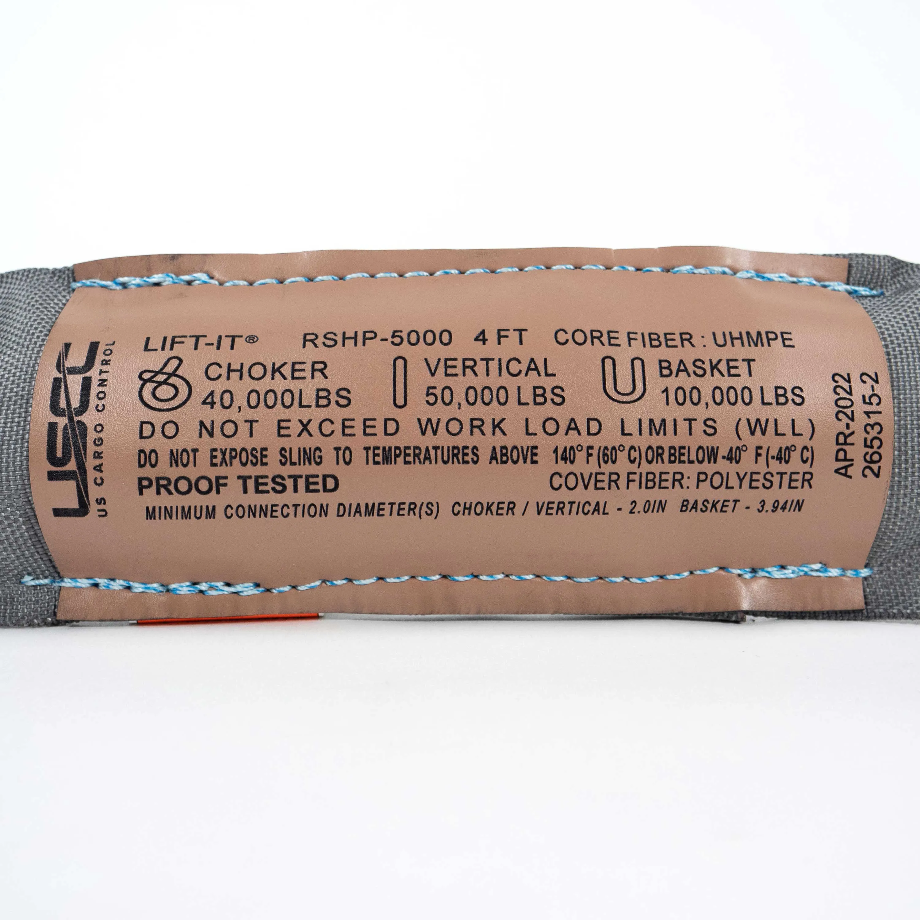 3' x 4" High Performance Roundsling | Vertical Cap: 50,000 lbs.