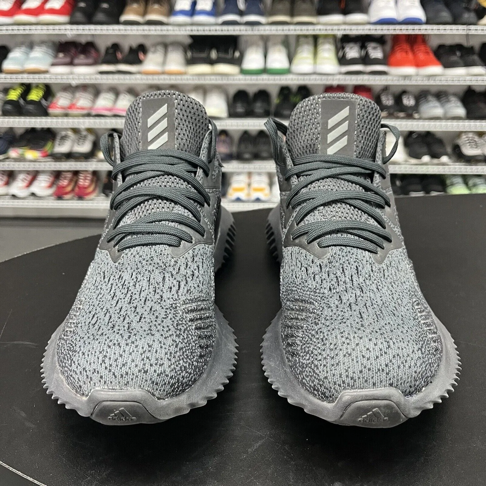 Adidas Mens Alphabounce Beyond Carbon Gray AQ0573 Mens Size 8 No Insoles