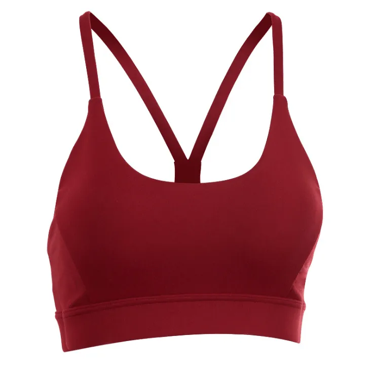 Back Mesh Triangle Push Up Sports Bra Top Fitness Racerback Bras Women Gym Sport Top Padded Yoga Bras Running Underware