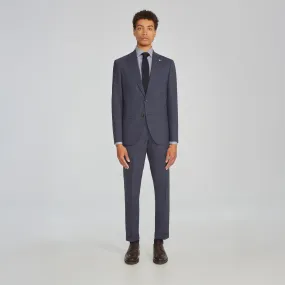 Blue Solid Smart-Twist Wool Stretch Dean Contemporary Fit Suit - Jack Victor