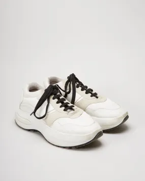 Celine White Chunky Suede Trainers  - UK 4