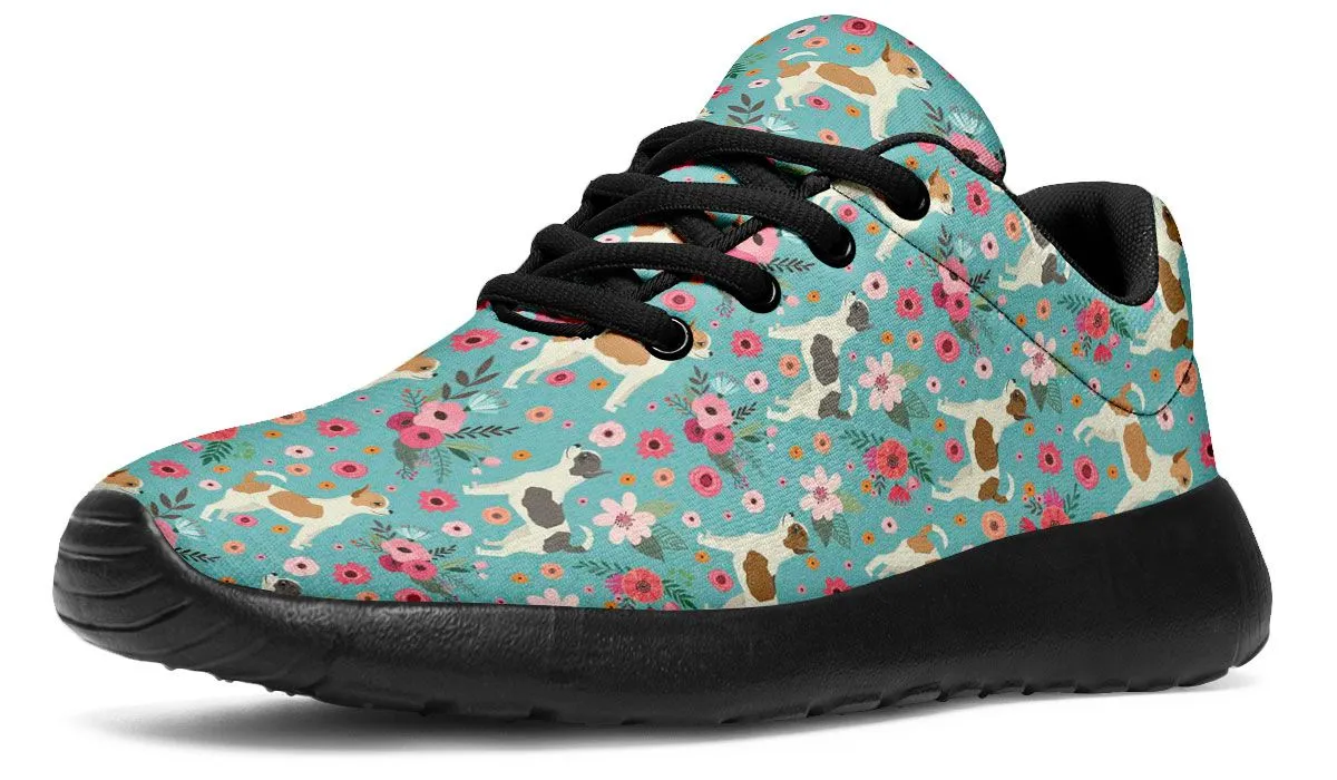 Chihuahua Flower Athletic Sneakers