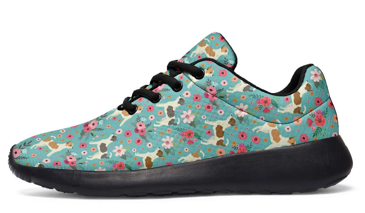 Chihuahua Flower Athletic Sneakers