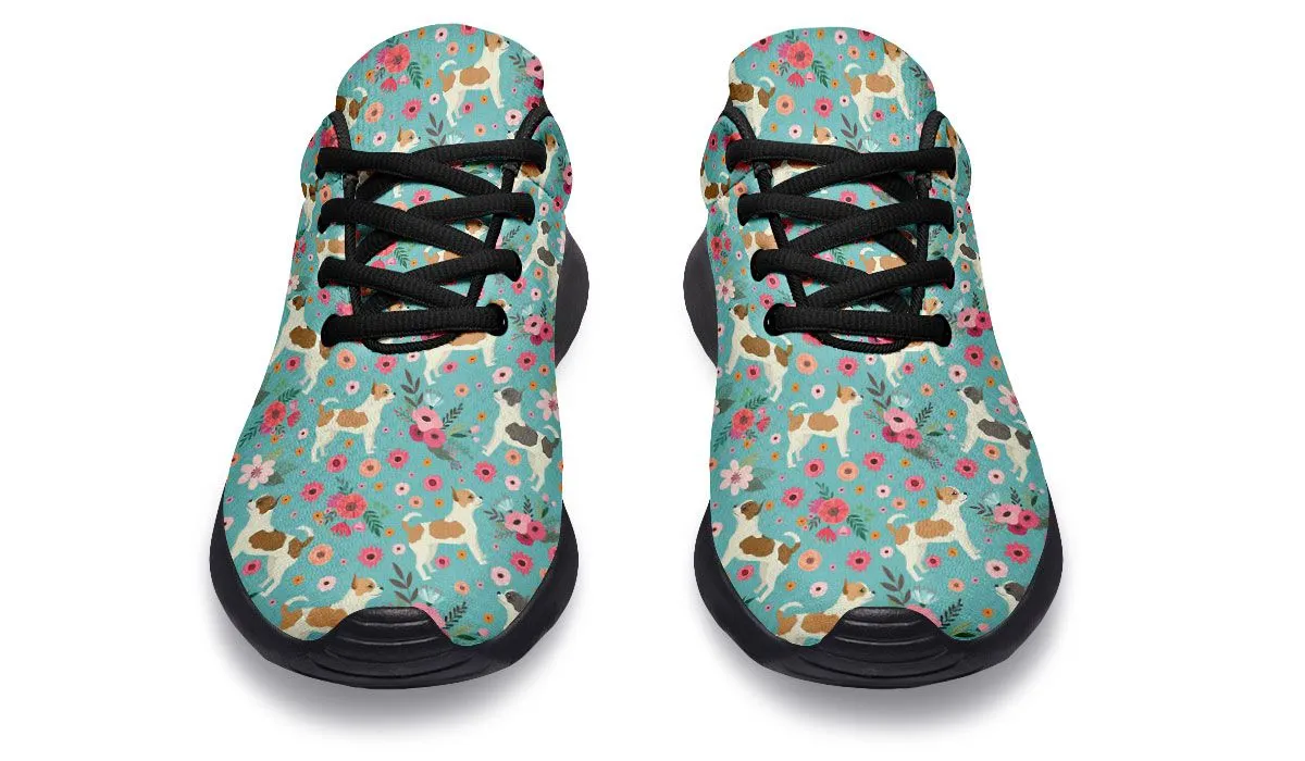 Chihuahua Flower Athletic Sneakers