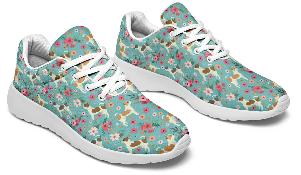 Chihuahua Flower Athletic Sneakers