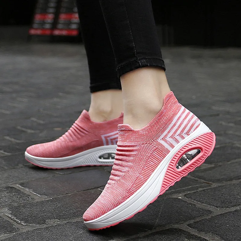 Comelyy Fashion Casual Breathable Mesh Vulcanized Shoes