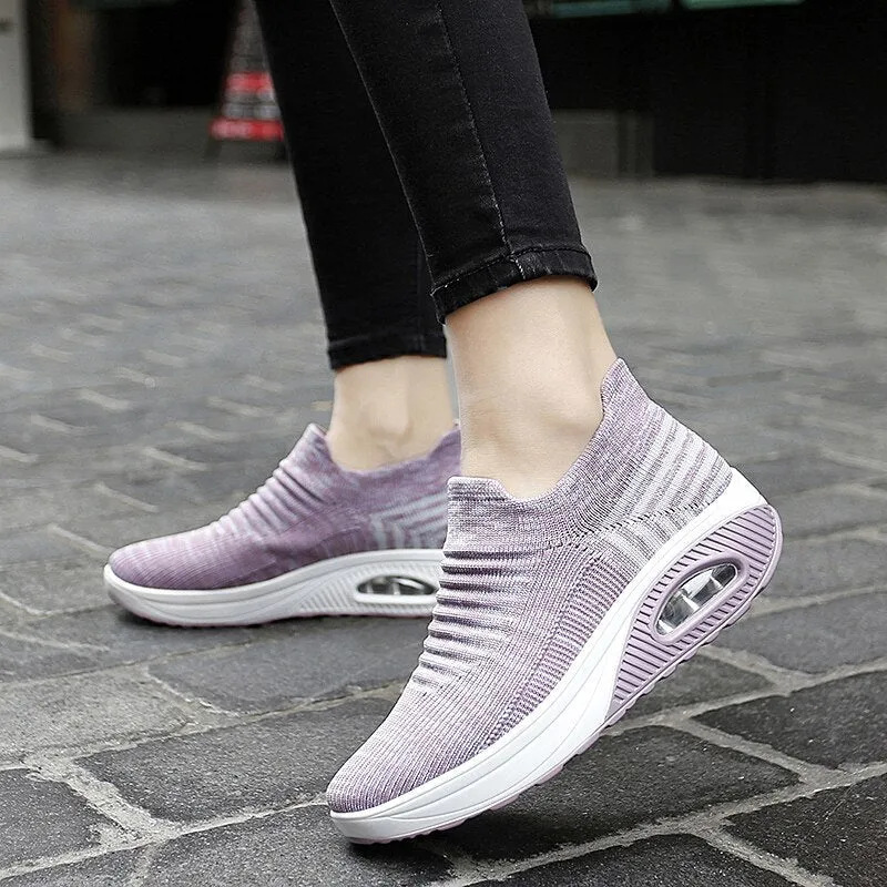 Comelyy Fashion Casual Breathable Mesh Vulcanized Shoes