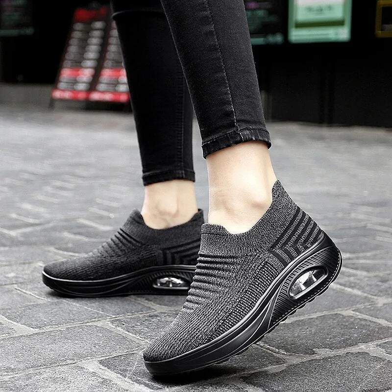 Comelyy Fashion Casual Breathable Mesh Vulcanized Shoes