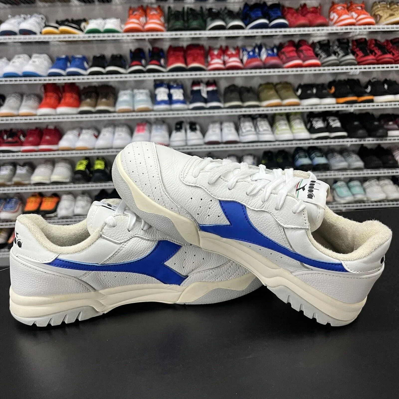 Diadora Unisex Maverick HOC C0897 White Casual Shoes Sneakers US Men's Size 9