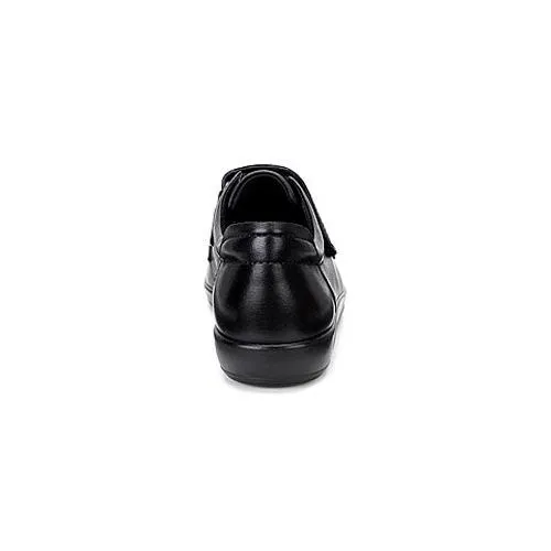 Ecco Ladies Velcro Walking Shoes - 206513 - Black