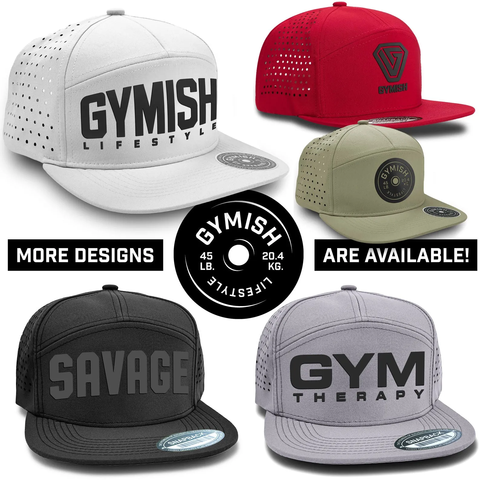 Gymish Deadlift Dominance Workout Hats for Men