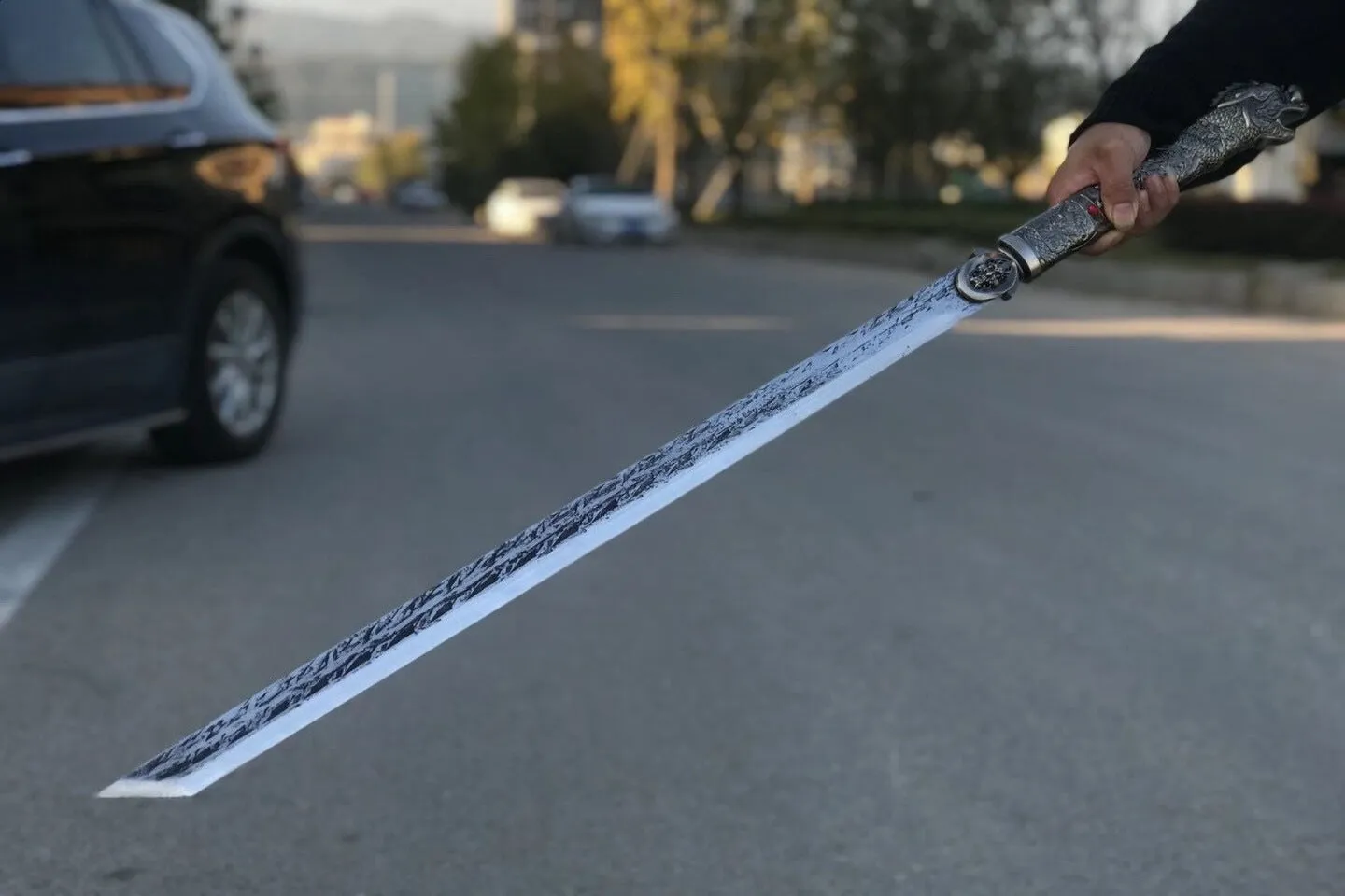 Handmade Manganese steel Chinese Sword With Brown Sheath#1386