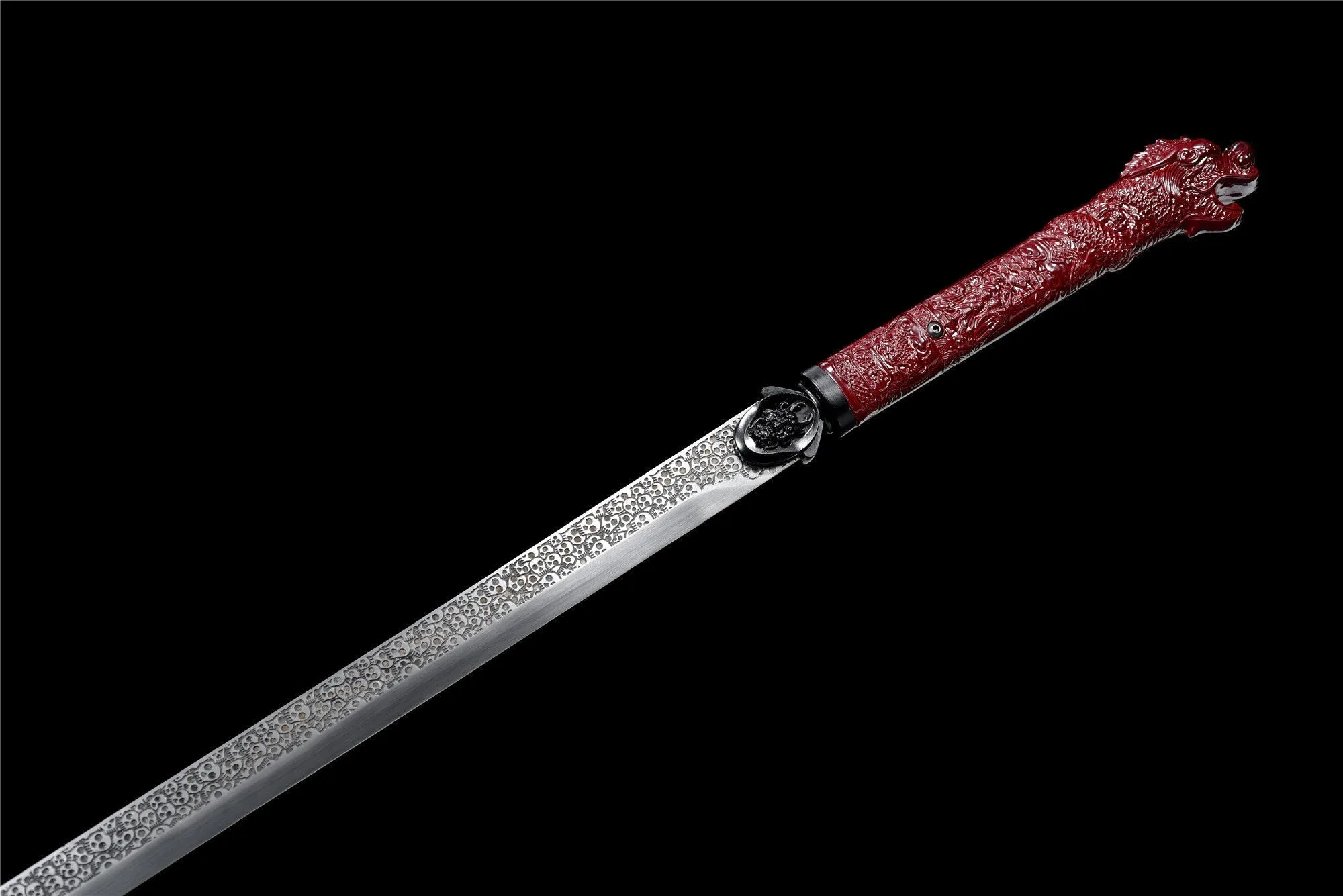 Handmade Manganese steel Chinese Sword With Red Sheath#1342