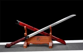 Handmade Manganese steel Chinese Sword With Red Sheath#1342