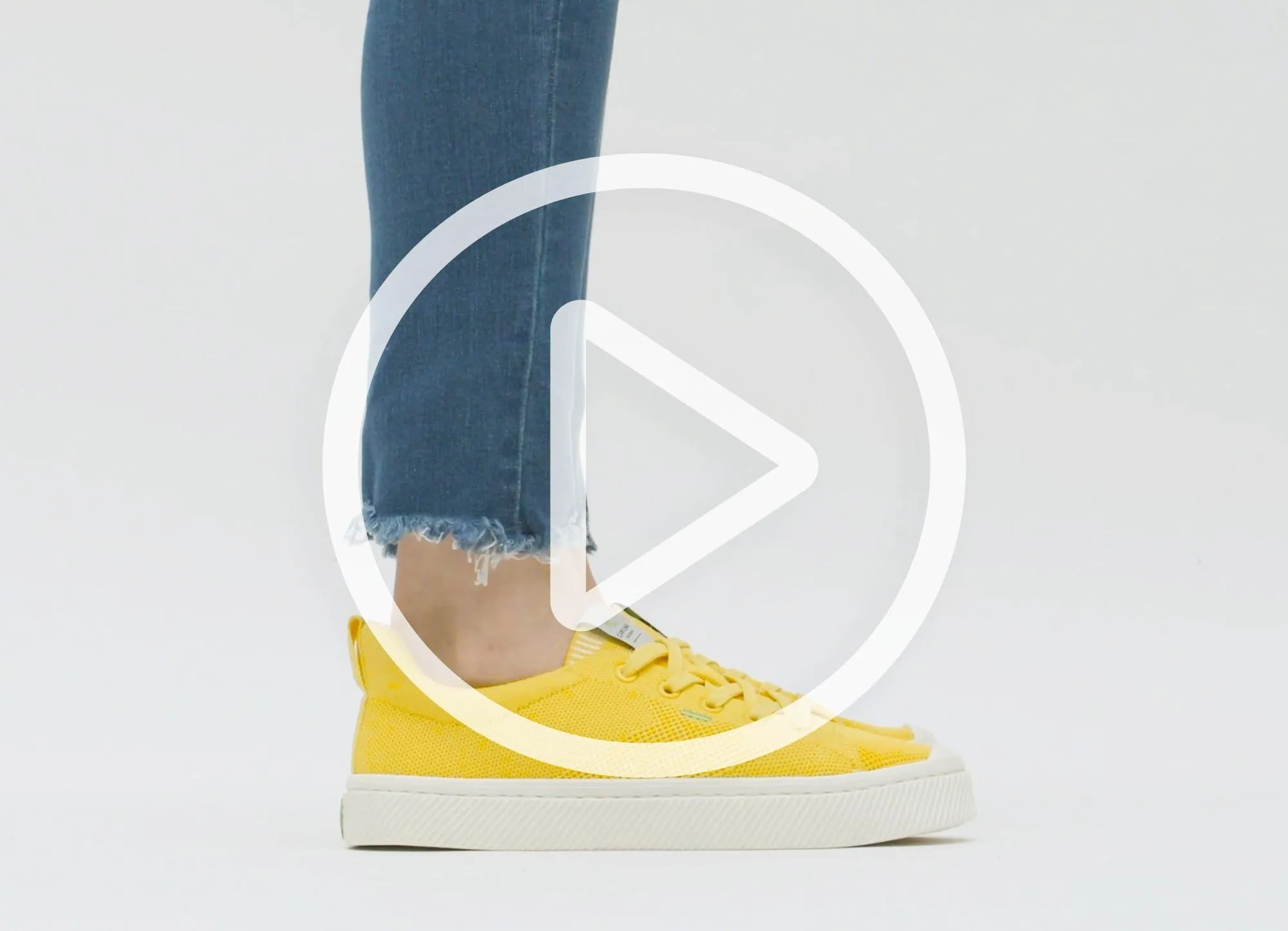 IBI Low Sun Yellow Knit Sneaker Women