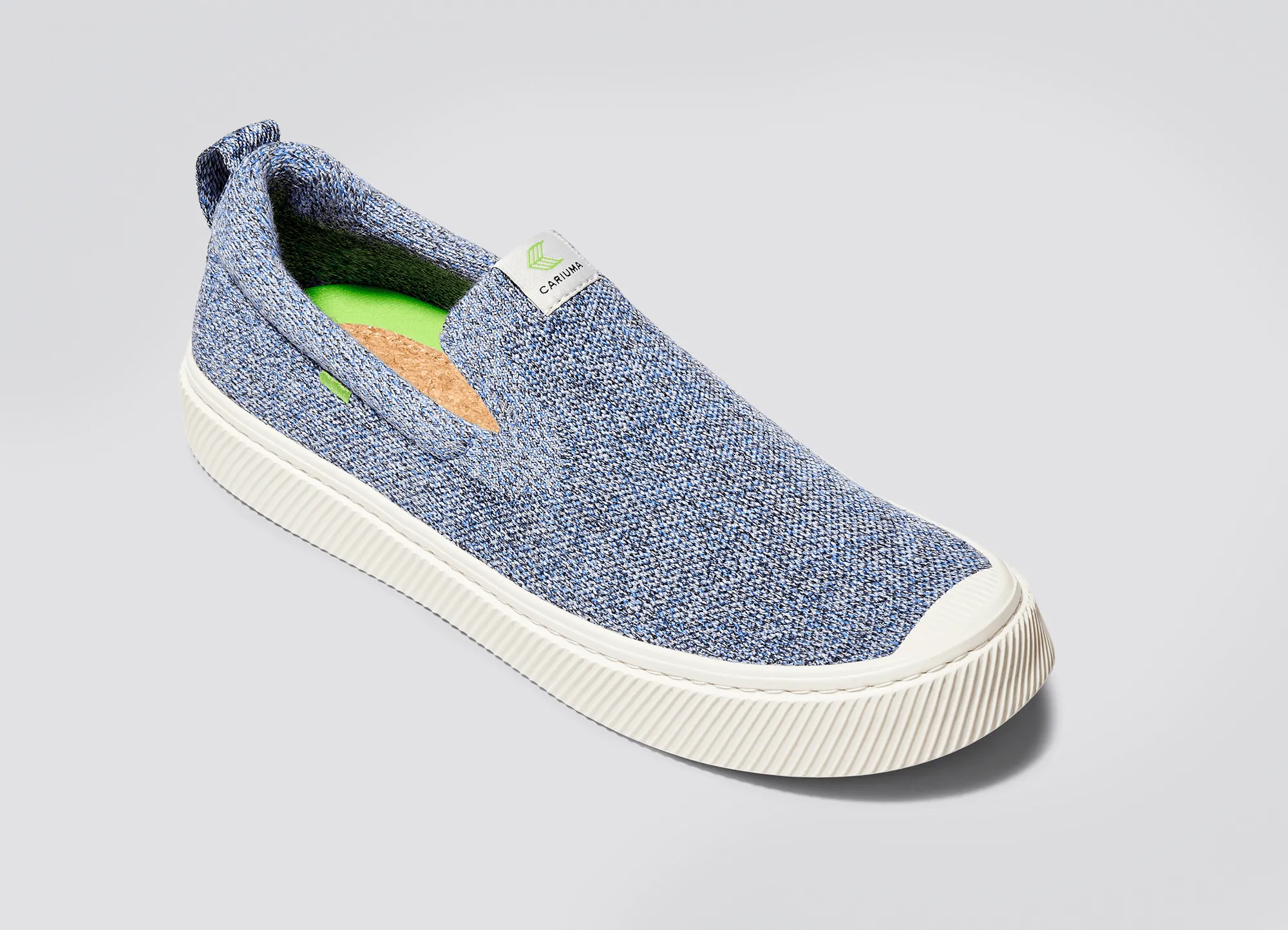 IBI SLIP-ON Stone Blue Knit Sneaker Men