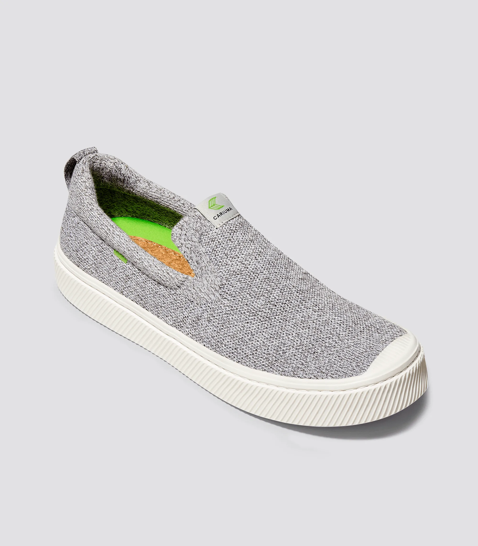IBI SLIP-ON Stone Light Grey Knit Sneaker Men