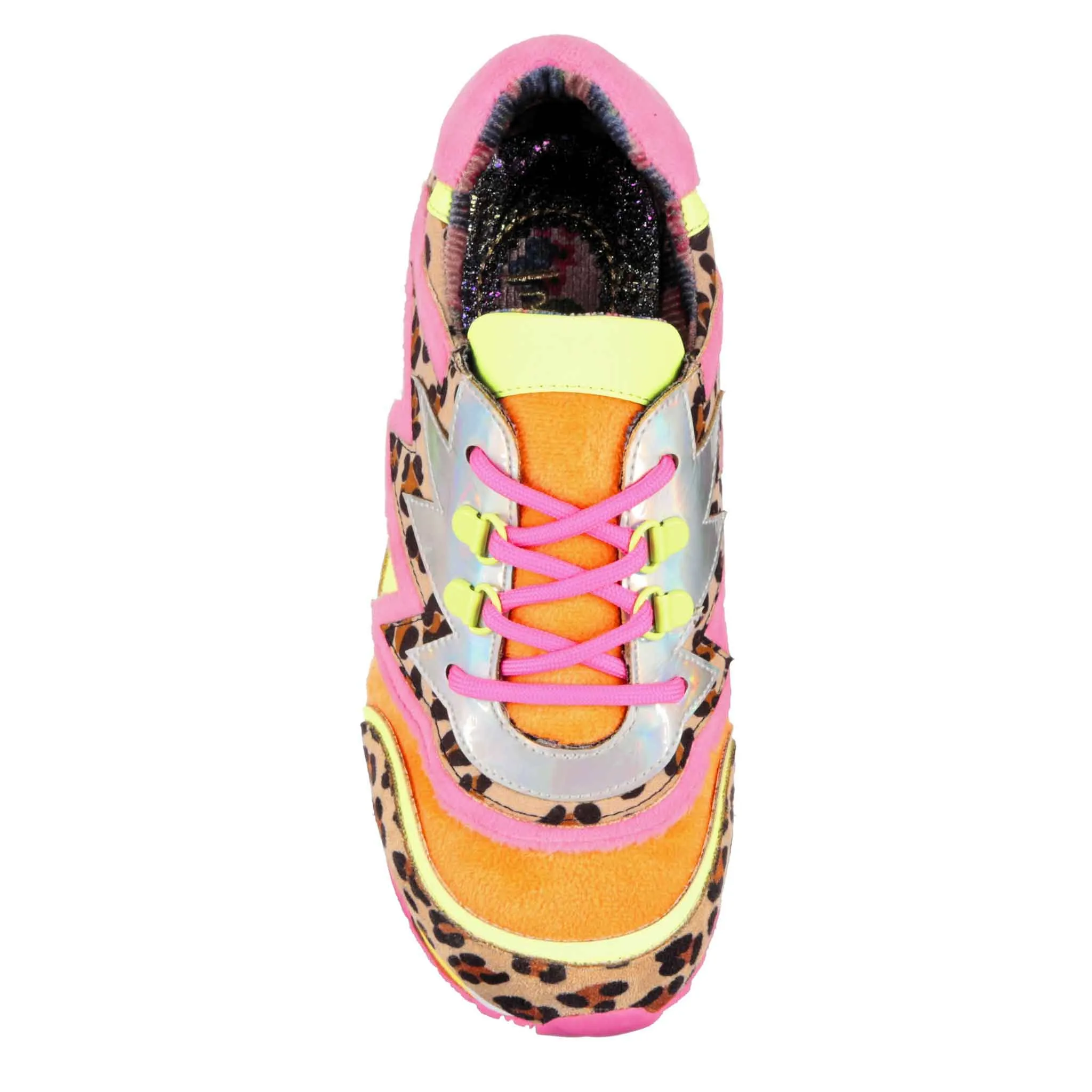 Irregular Choice Womens Jigsaw Jam Trainers - Pink