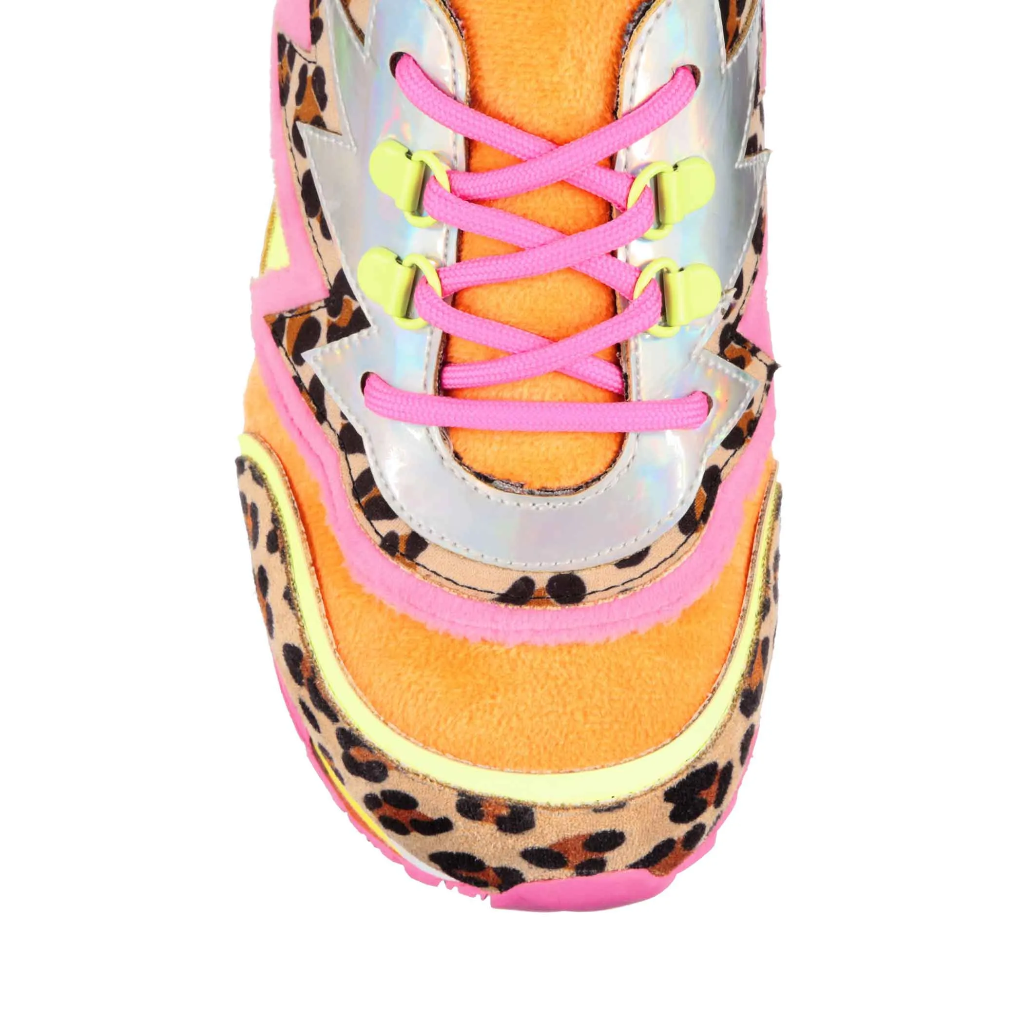 Irregular Choice Womens Jigsaw Jam Trainers - Pink