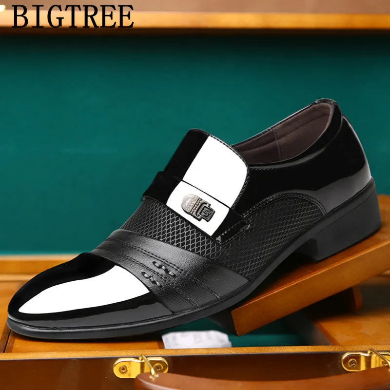 Italian Loafers Men Shoes Wedding Oxford Shoes For Men Formal Shoes