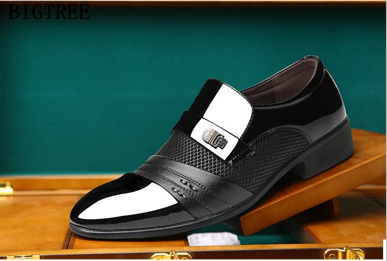 Italian Loafers Men Shoes Wedding Oxford Shoes For Men Formal Shoes
