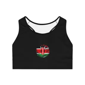 Kenya Black Sports Bra