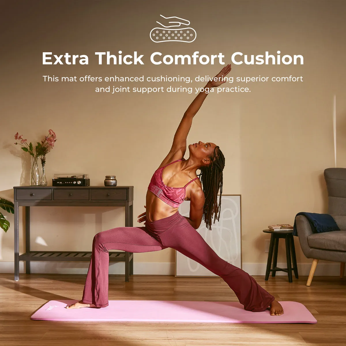Premium 1/2-Inch Extra Thick Exercise Yoga Mat