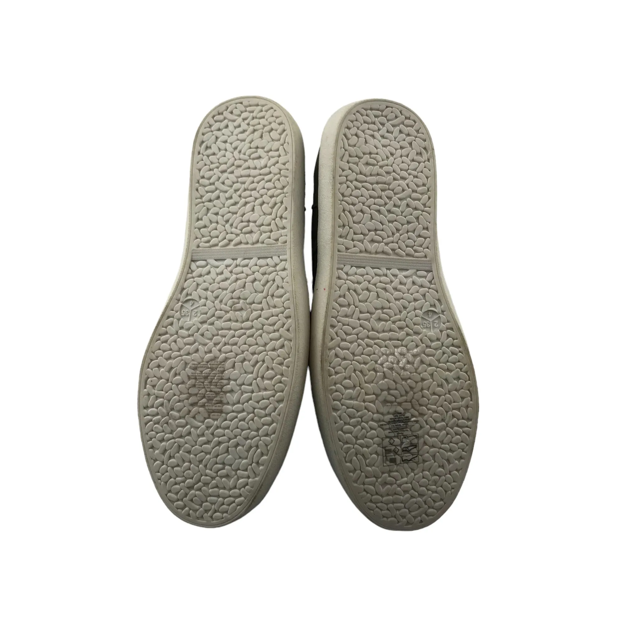 Primark Trainer Size 2 Grey Brogue Style Stitch Pattern