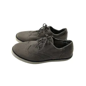 Primark Trainer Size 2 Grey Brogue Style Stitch Pattern