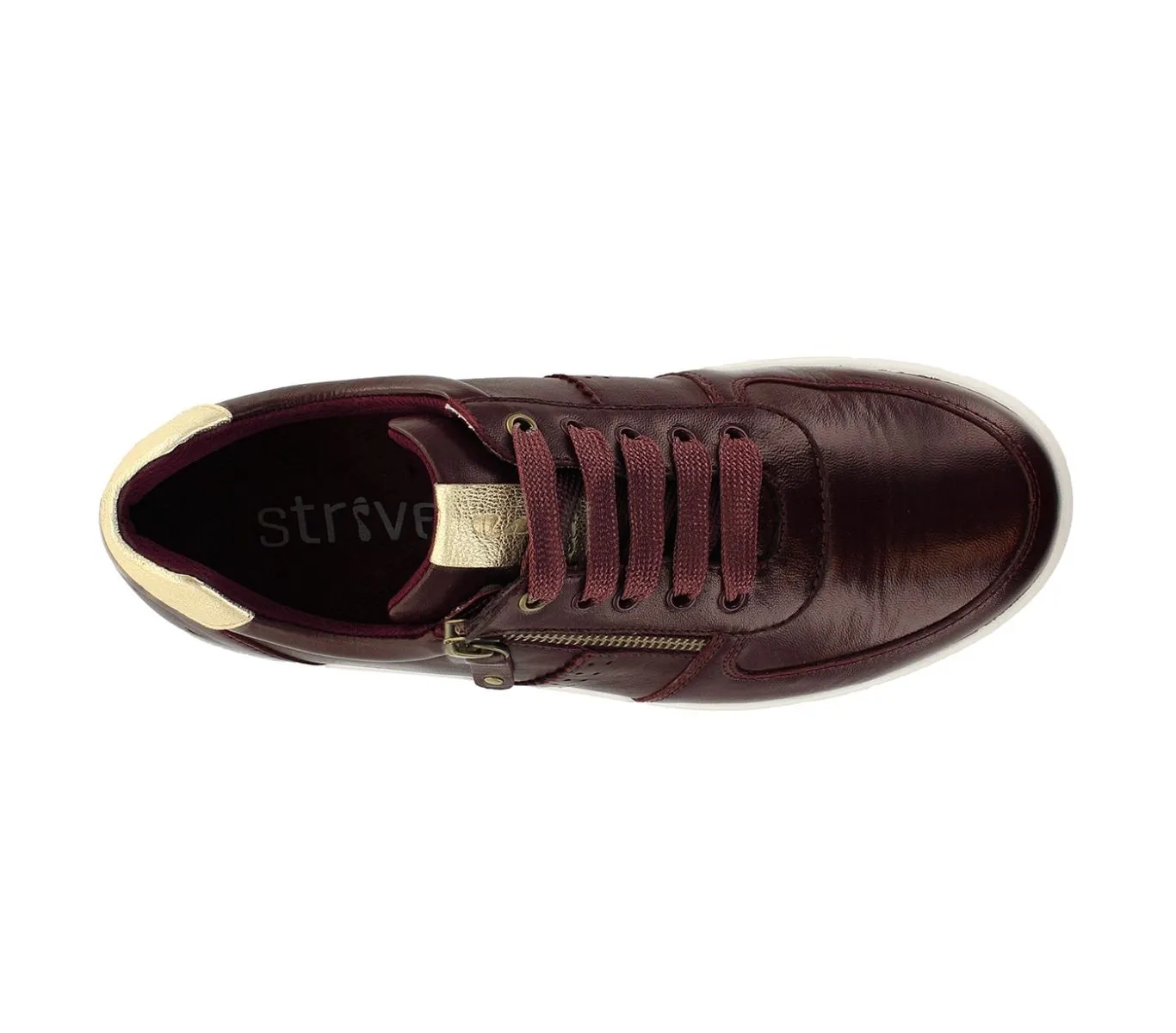 Strive Women's Madison Leather Luxury Sneakers Plum