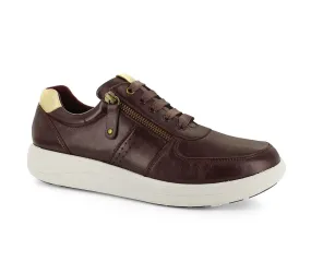 Strive Women's Madison Leather Luxury Sneakers Plum