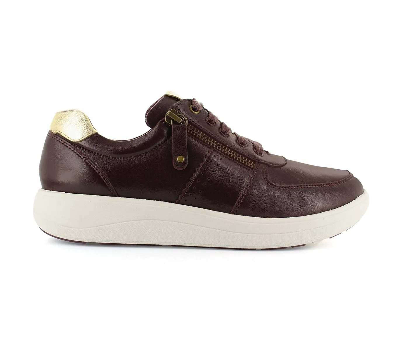 Strive Women's Madison Leather Luxury Sneakers Plum