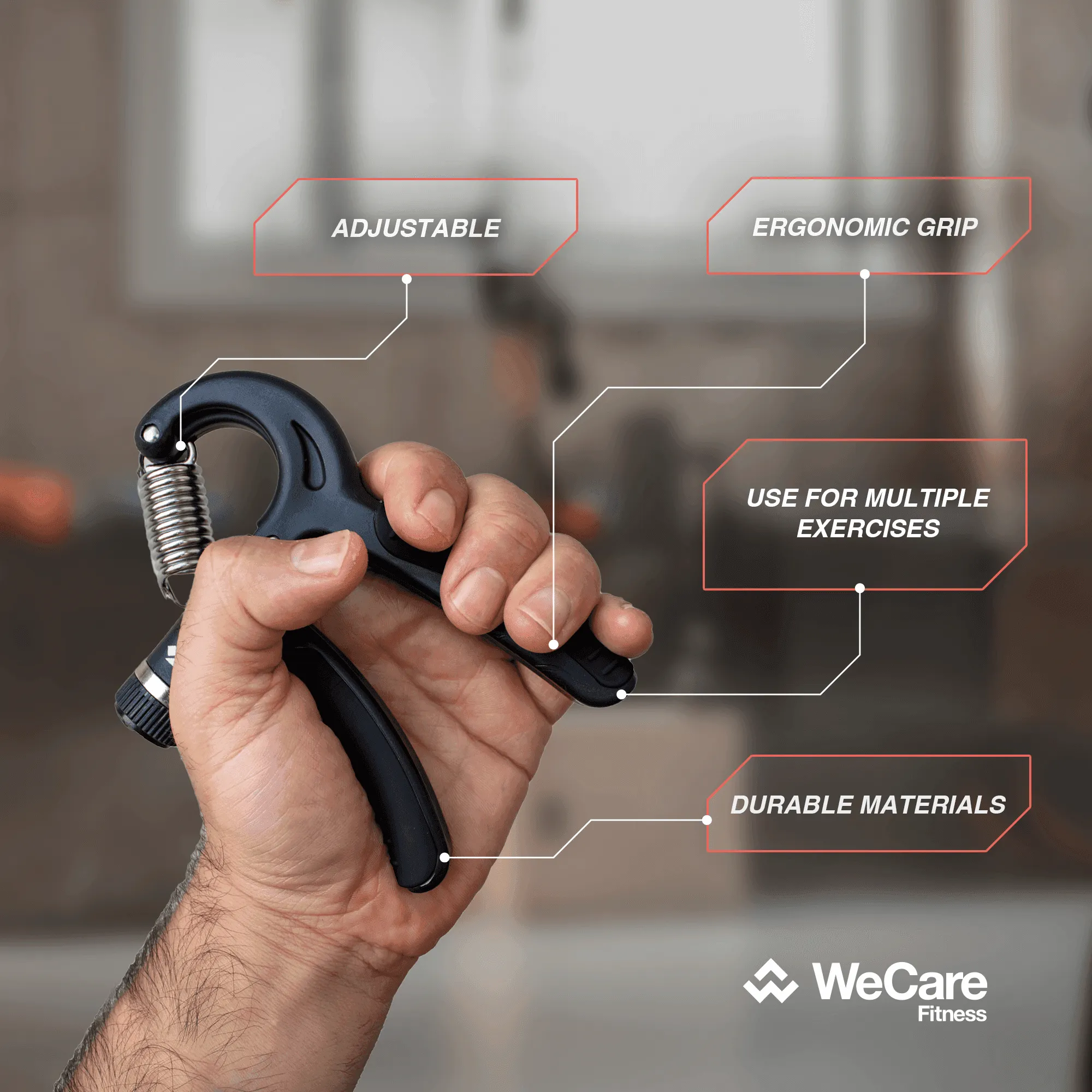 WeCare Fitness Resistance Hand Grip Strength Trainer