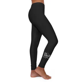 Womens Black Fitness Leggings - Bride Accessories - Wedding